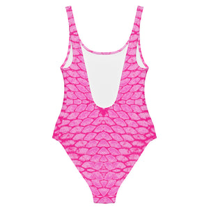 Pink Scale One-Piece Swimsuit