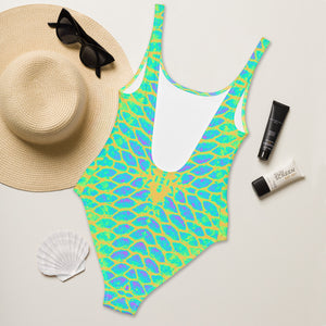 Yellow Tail One-Piece Swimsuit