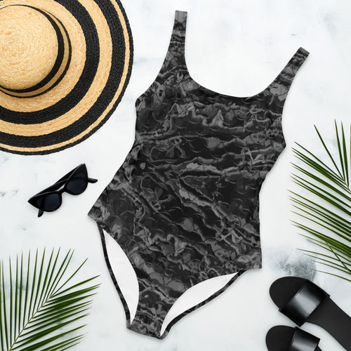 Grey Mermaflage One-Piece Swimsuit
