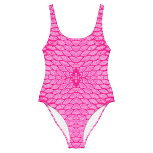 Pink Scale One-Piece Swimsuit