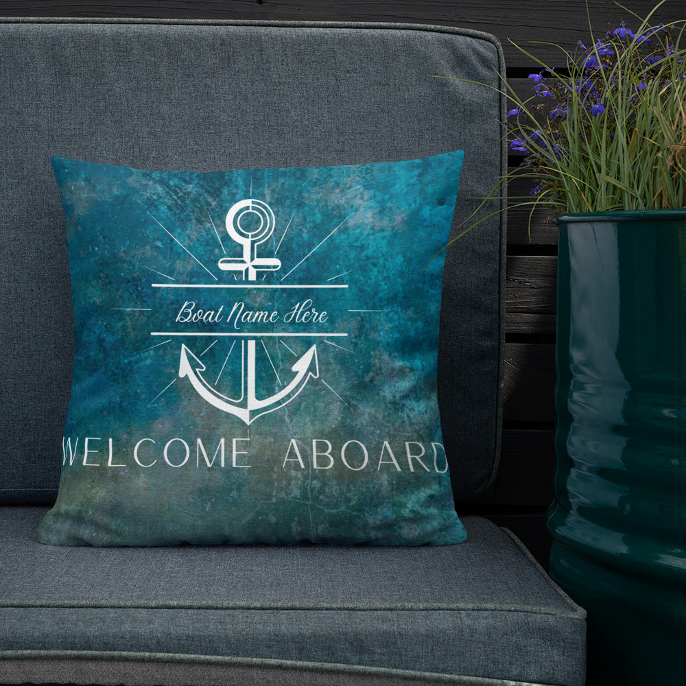 Personalized Nautical Anchor Premium Pillow