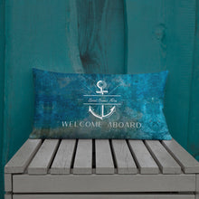 Load image into Gallery viewer, Personalized Nautical Anchor Premium Pillow
