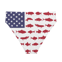 Load image into Gallery viewer, Fish Flag Recycled high-waisted bikini bottom