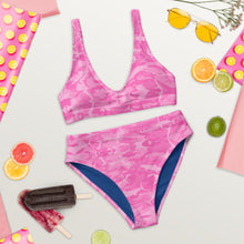 Load image into Gallery viewer, Pink Saltwater Camo Recycled high-waisted bikini XS - 3XL