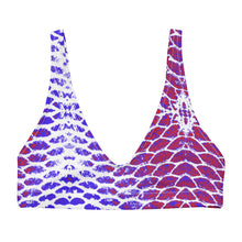 Load image into Gallery viewer, Patriotic Fish Scales Recycled padded bikini top