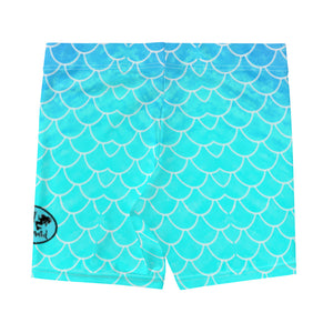 Ombre Blues Mermaid Shorties