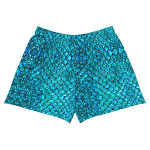 Mermaid Teals Women's Athletic Shorts