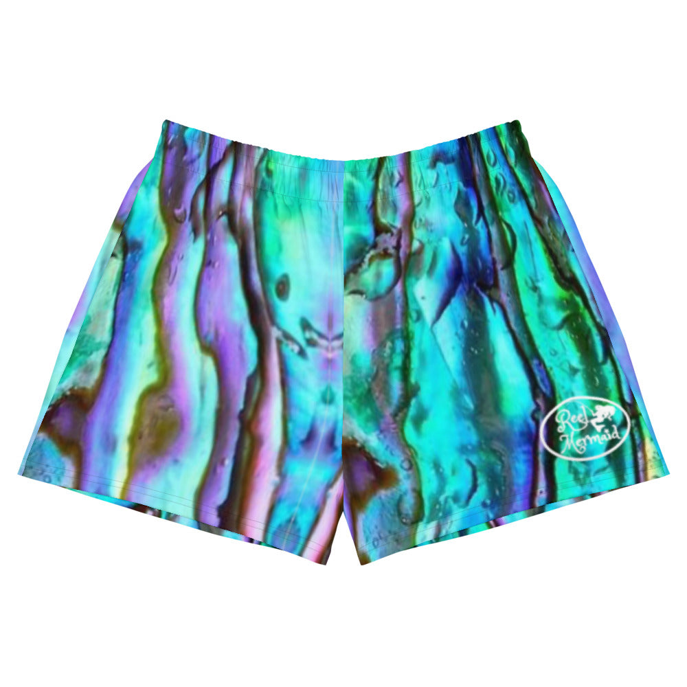 Abalone Print Women's Athletic Shorts