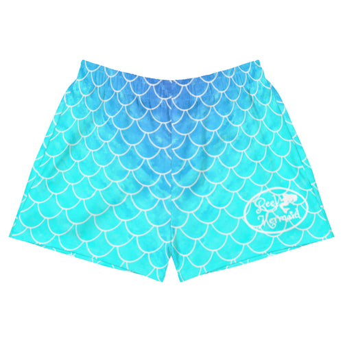 Ombre Blues Women's Athletic Shorts