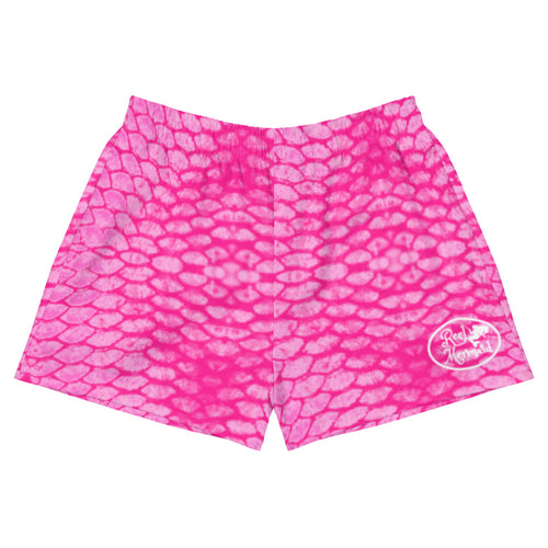 Pink Scale Reel Mermaid Women's Athletic Shorts