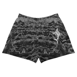 Grey Mermaflage Women's Athletic Shorts