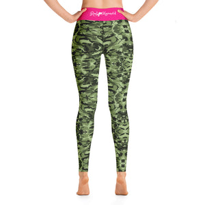 Green Saltwater Camo Yoga Leggings