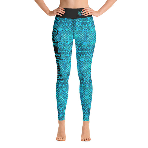 Mermaid Teals Yoga Leggings