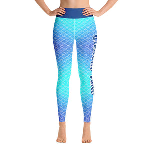 Custom Text Yoga Mermaid Leggings