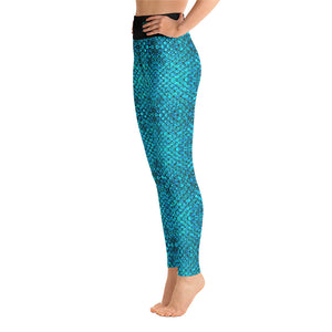 Mermaid Teals Yoga Leggings