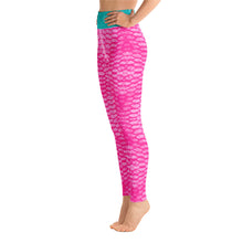 Load image into Gallery viewer, Pink Scale Yoga Leggings