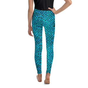 Mermaid Teals Youth Leggings