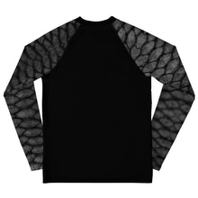Load image into Gallery viewer, Fin Stalkers Gray Fish Scale Youth Rash Guard