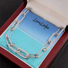 Load image into Gallery viewer, Reel Mermaid Love Links Paperclip Necklace