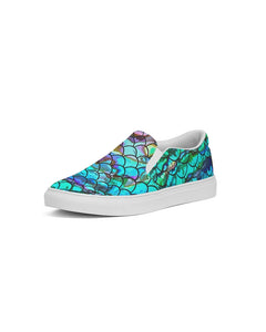 Mermaid Blues Women's Slip-On Canvas Shoe
