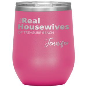The Real Housewives Wine Tumbler with your location and name - Island Mermaid Tribe