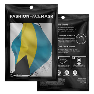 Bahamas Flag Adjustable Face Mask - Island Mermaid Tribe