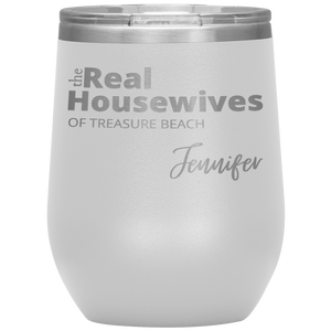 The Real Housewives Wine Tumbler with your location and name - Island Mermaid Tribe