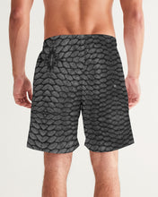Load image into Gallery viewer, Fin Stalkers Fish Scale Grey Men&#39;s Swim Trunk