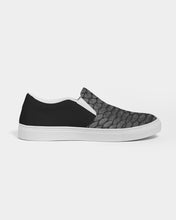Load image into Gallery viewer, Fin Stalker Fish Scale Grey Men&#39;s Slip-On Canvas Shoe