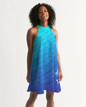 Load image into Gallery viewer, Ombre Sailfish Women&#39;s Halter Dress