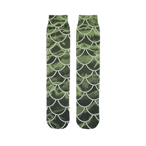 Mermaid Scale Camo ﻿Tube Socks