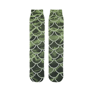 Mermaid Scale Camo ﻿Tube Socks