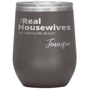 The Real Housewives Wine Tumbler with your location and name - Island Mermaid Tribe