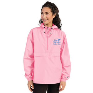 Embroidered Reel Mermaid Fishing Team Champion Packable Jacket