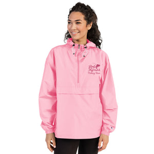 Embroidered Reel Mermaid Fishing Team Champion Packable Jacket