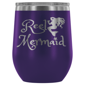 Reel Mermaid Laser Engraved 12 oz Tumbler