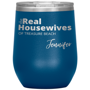The Real Housewives Wine Tumbler with your location and name - Island Mermaid Tribe