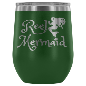 Reel Mermaid Laser Engraved 12 oz Tumbler