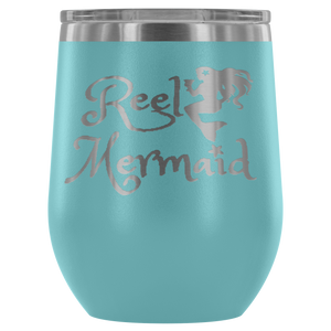 Reel Mermaid Laser Engraved 12 oz Tumbler