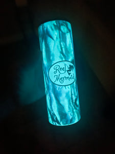 Glow in the Dark Mermaid Tumbler Cup, Glow in the Dark Gift