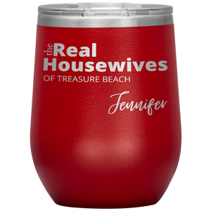 The Real Housewives Wine Tumbler with your location and name - Island Mermaid Tribe