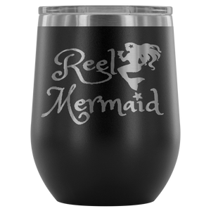 Reel Mermaid Laser Engraved 12 oz Tumbler