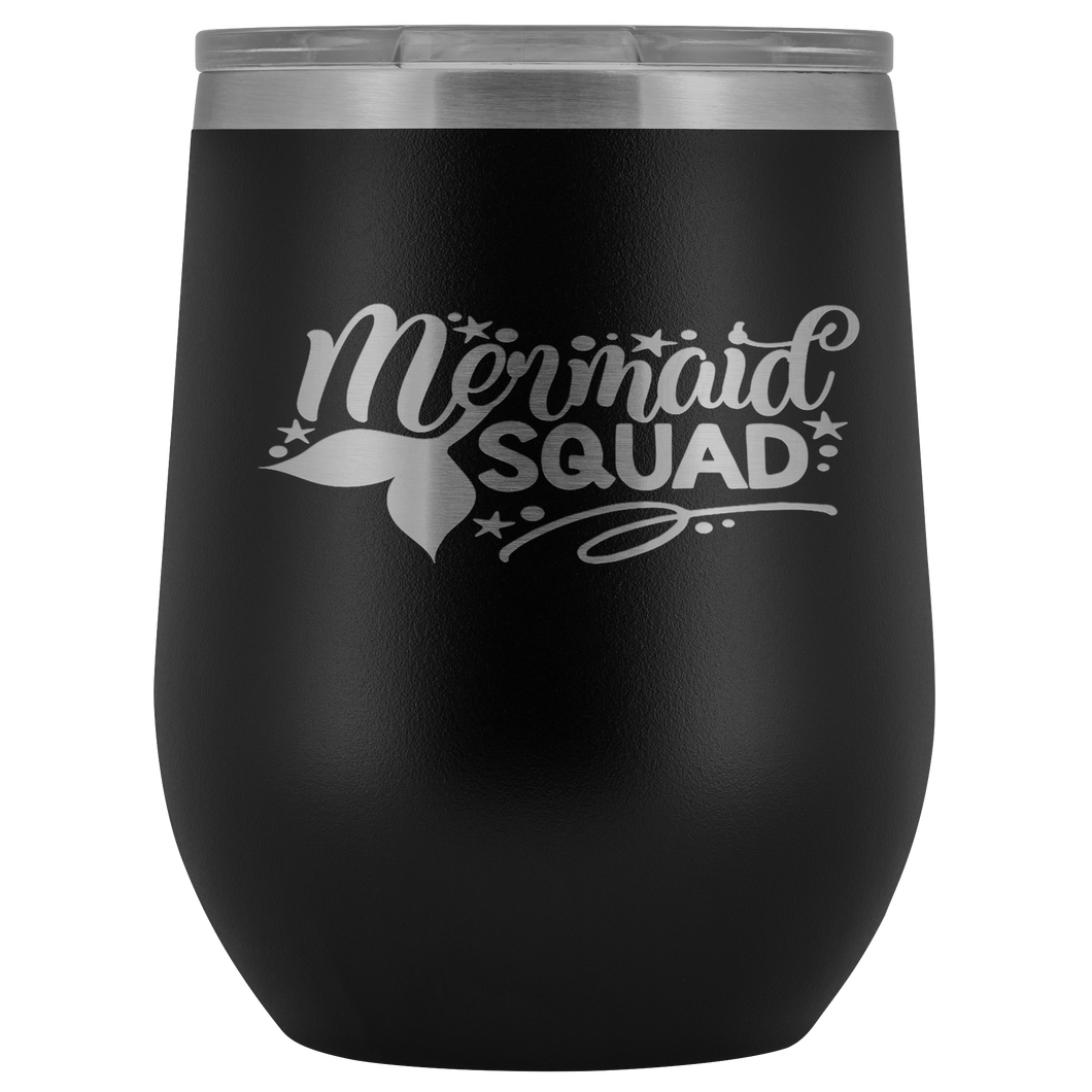 Mermaid Squad Wine Tumbler