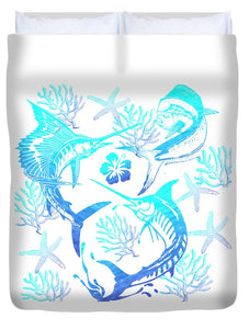 Marlin, Mahi, And Sailfish Blues - Duvet Cover