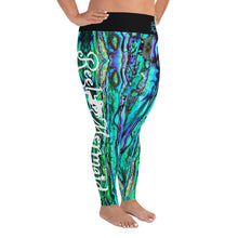 Load image into Gallery viewer, Reel Mermaid Abalone Print Plus Size Leggings