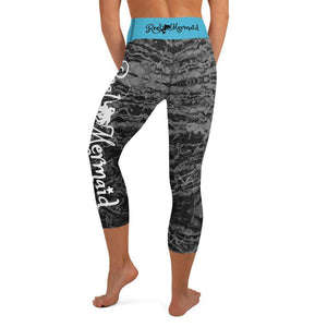 Grey Mermaflage Capri Leggings - Island Mermaid Tribe