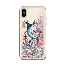 Load image into Gallery viewer, Marlin Reel Mermaid Liquid Glitter Phone Case