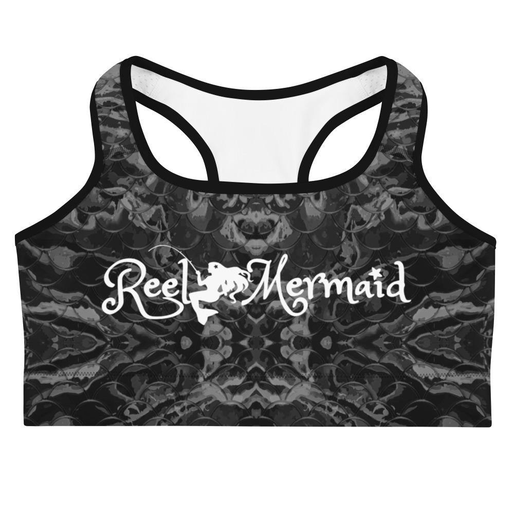 Grey Mermaflage Sports bra - Island Mermaid Tribe