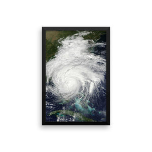 Framed Hurricane Matthew poster - Island Mermaid Tribe