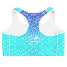 Load image into Gallery viewer, Ombre Blues Sports bra